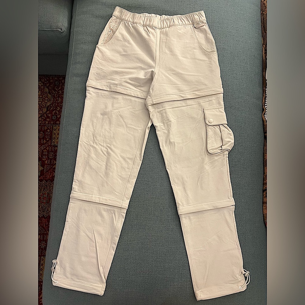 Outdoor Voices Rectrek Zip-Off Pants in White